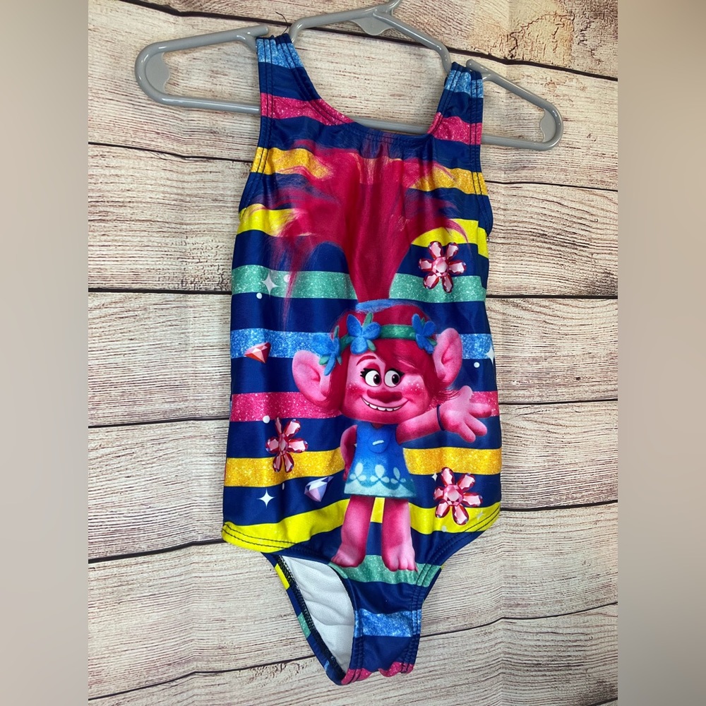 Trolls one piece bathing suit